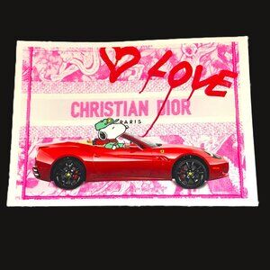 Death NYC - Christian Dior Snoopy LOVE - Signed Original A/P Print